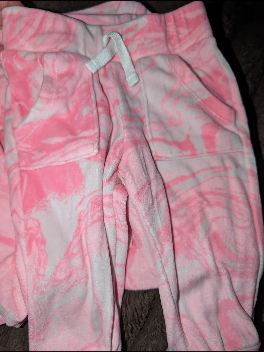 Cat & Jack Pink Marble Tie-Dye Two-Piece Set